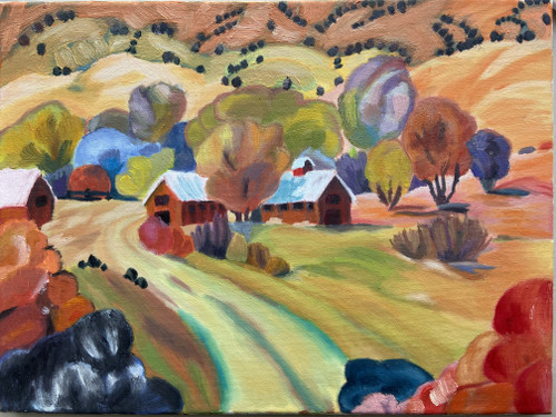 临摹美国画家玛格丽塔•凯撒的作品